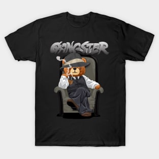 teddy bear in gangster style sitting T-Shirt